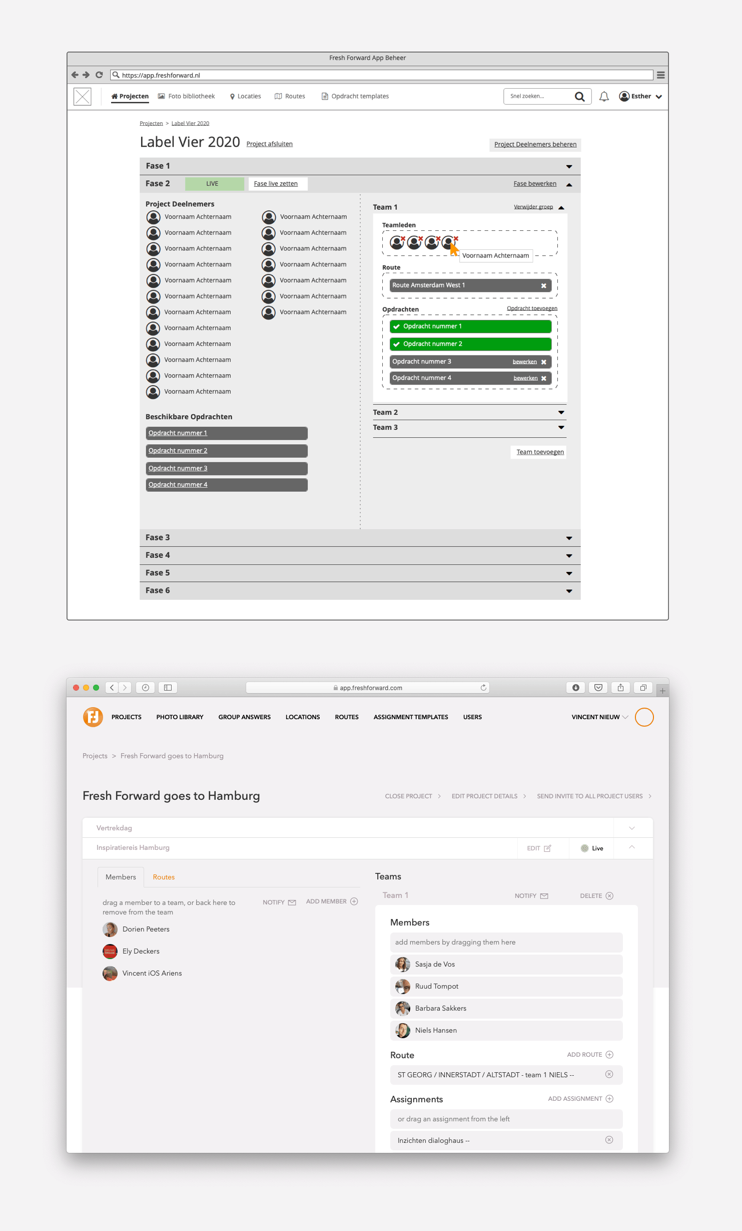 Fresh Forward dashboard project