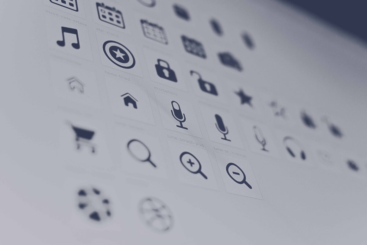 iconen en labels