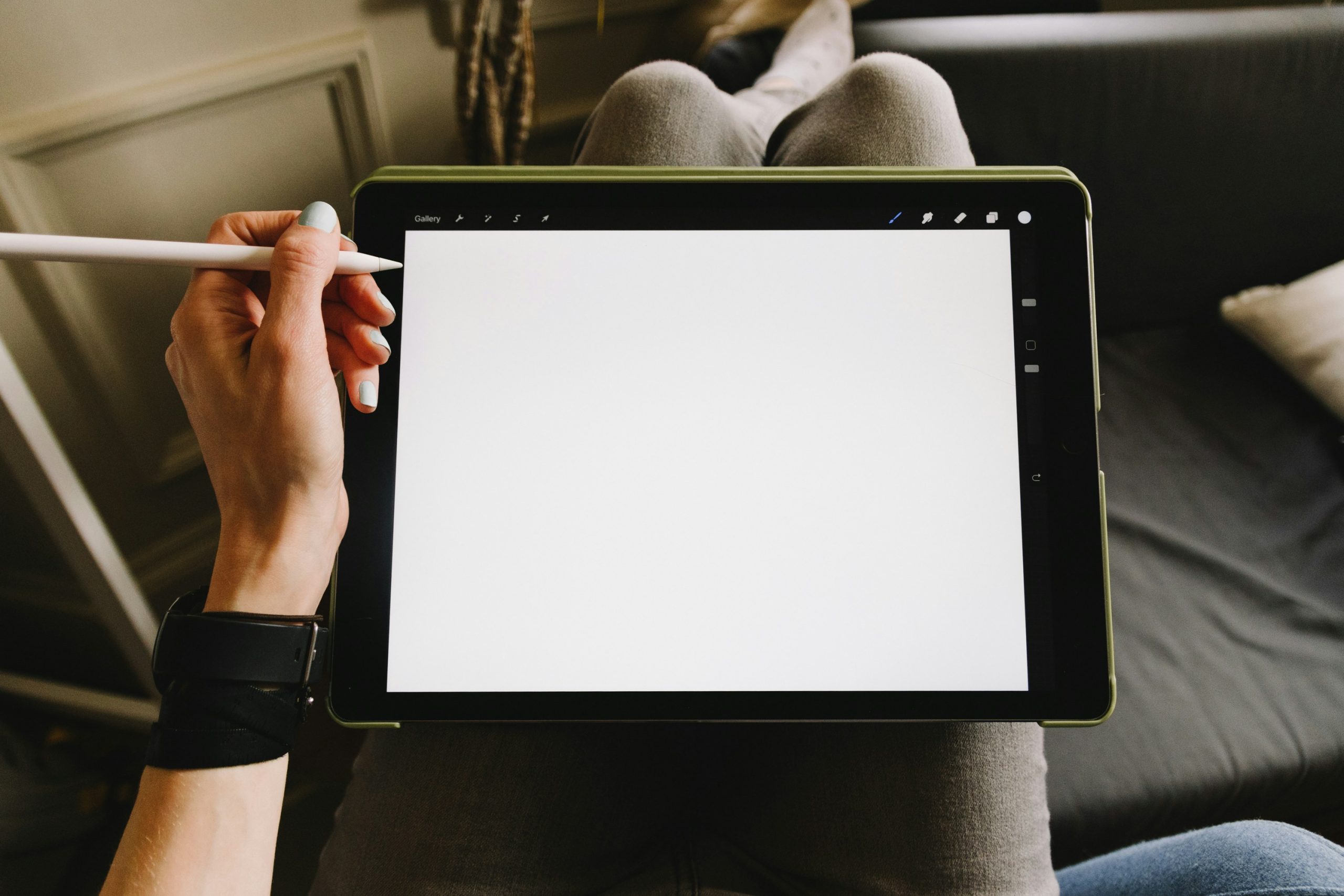 Tablet voor linkshandigen