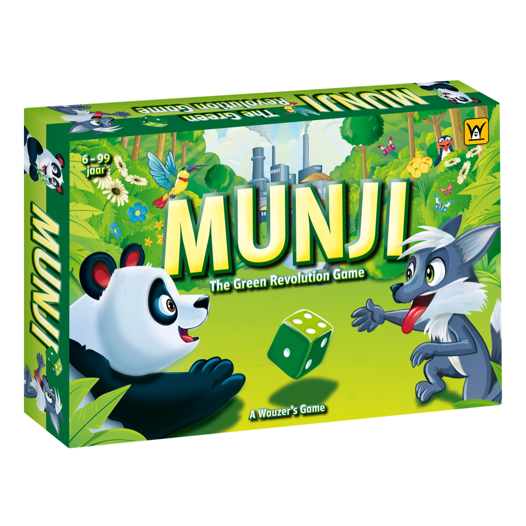 Verpakking van het bordspel MUNJI